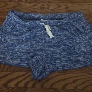 Blue pajama shorts
